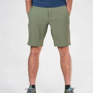 TEREN Mens 35 Green 10" Inseam Daily Driver Chino Shorts                     #63